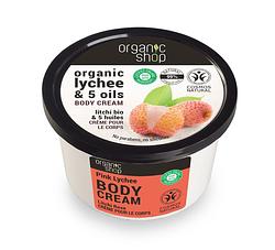 Foto van Organic shop organic lychee & 5 oils body cream