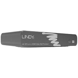 Foto van Lindy 38418 displayport / hdmi converter [1x displayport bus - 4x hdmi-bus] zwart