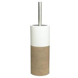 Foto van Sealskin toiletborstelhouder doppio - zandkleur - 38,3x10,1x10,1 cm - leen bakker