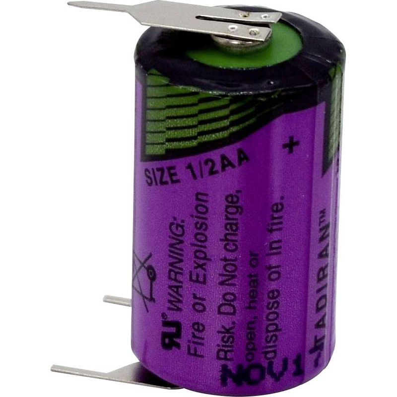 Foto van Tadiran batteries sl 350 pt speciale batterij 1/2 aa u-soldeerpinnen lithium 3.6 v 1200 mah 1 stuk(s)