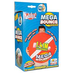 Foto van Wicked stuiterbal mega bounce junior 140 cm blauw