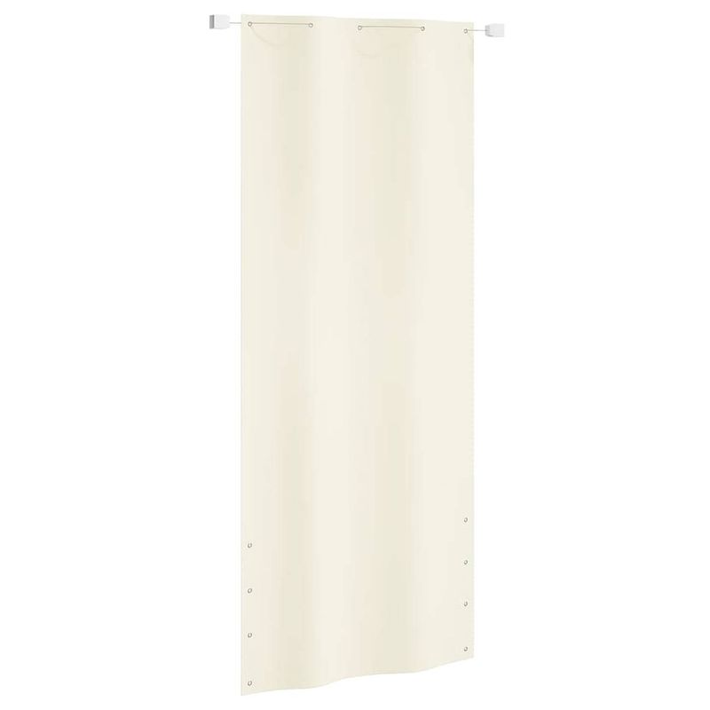 Foto van Vidaxl balkonscherm 100x240 cm oxford stof crèmekleurig