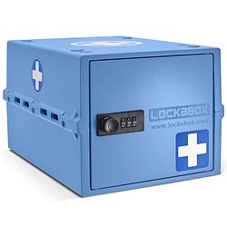 Foto van Lockabox one afsluibare medicijnbox - blauw