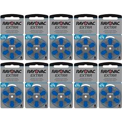 Foto van Rayovac extra hoorbatterijen 675 blauw 60 pack