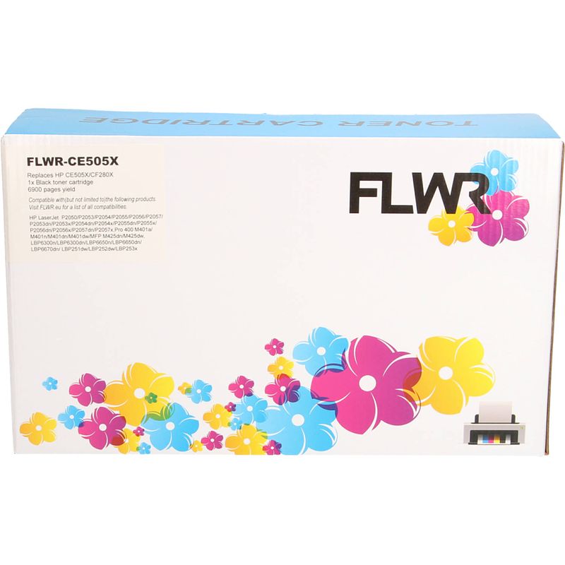 Foto van Flwr hp ce505x zwart toner