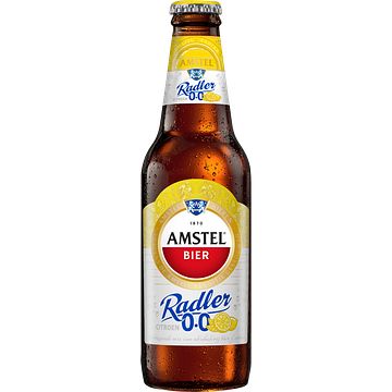 Foto van Amstel radler citroen 0.0 bier fles 300ml bij jumbo