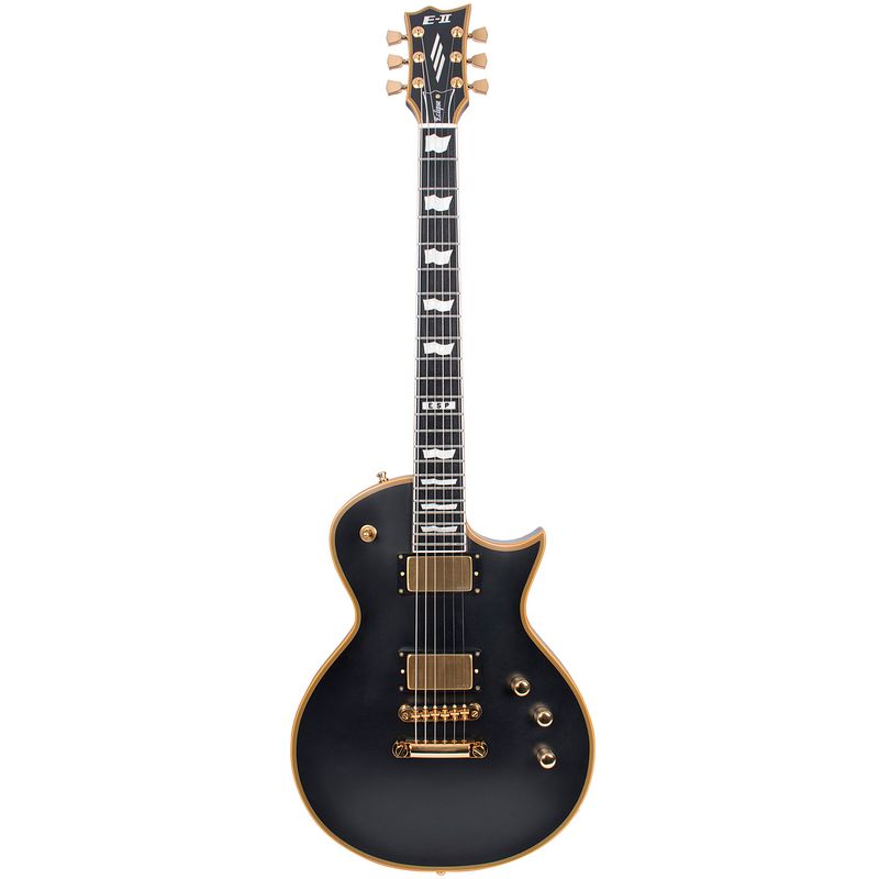 Foto van Esp e-ii eclipse db vintage black elektrische gitaar met koffer