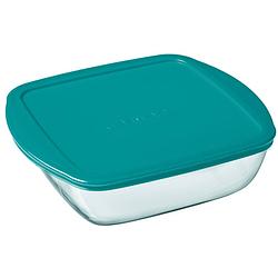 Foto van Pyrex ovenschaal met deksel cook & store - 25 x 22 x 5 cm / 1.6 liter