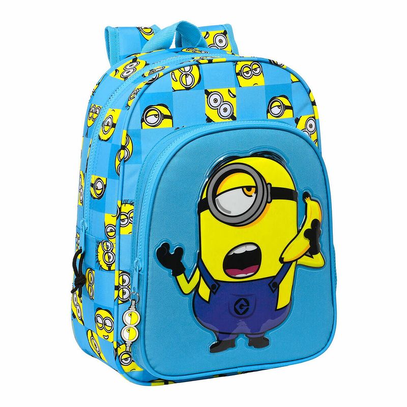 Foto van Schoolrugzak minions minionstatic blauw (26 x 34 x 11 cm)