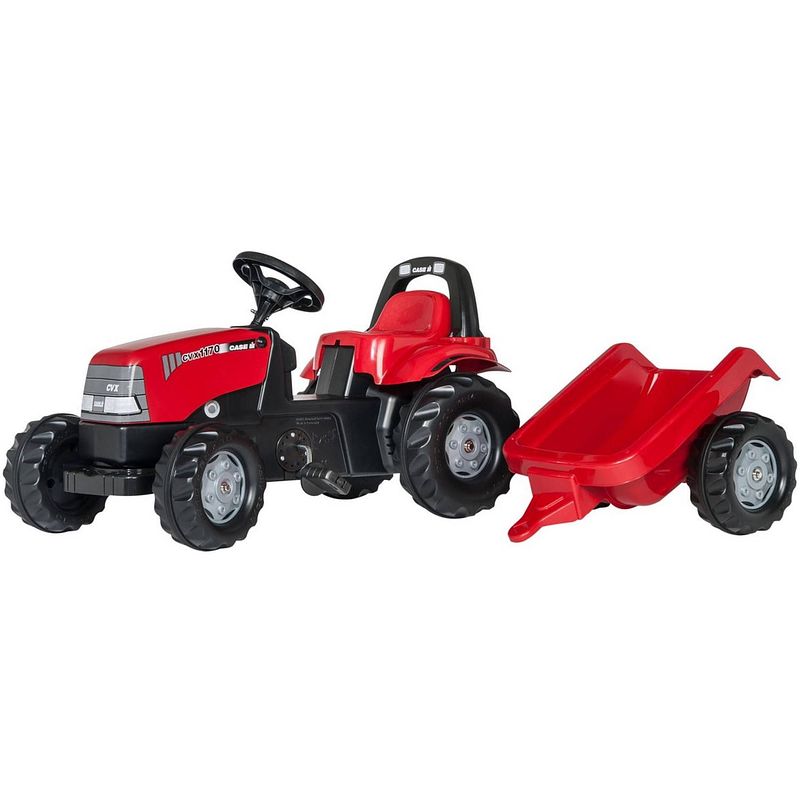 Foto van Rolly toys traptractor rollykid case 1170 cvx junior rood