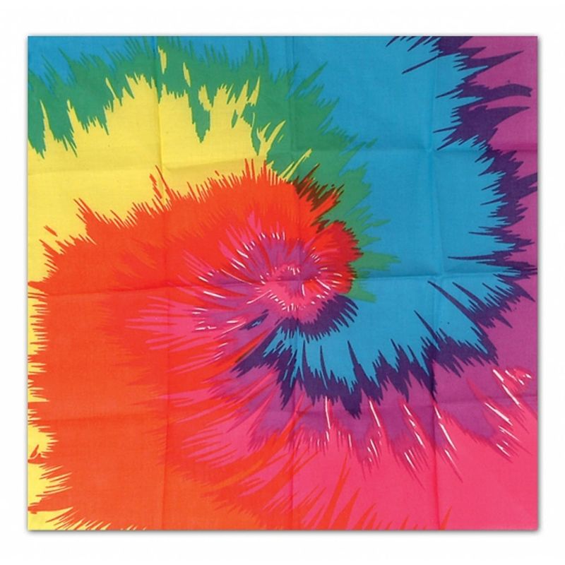 Foto van Hippie bandana tie dye - verkleedhoofddeksels