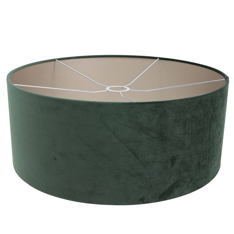 Foto van Steinhauer prestige chic lampenkap groen velours rond 20 cm hoog