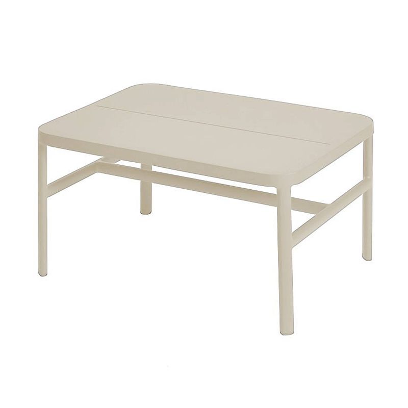 Foto van Grace coffee table/ottoman 67x50x36 cm alu pearl grey