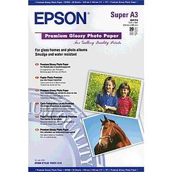 Foto van Epson premium glossy photo paper c13s041316 fotopapier din a3+ 255 g/m² 20 vellen hoogglans