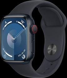 Foto van Apple watch series 9 4g 41mm midnight aluminium sportband m/l