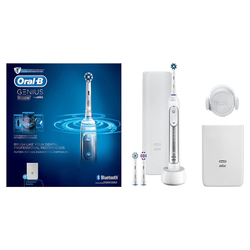 Foto van Oral-b elektrische tandenborstel genius 8200w silver