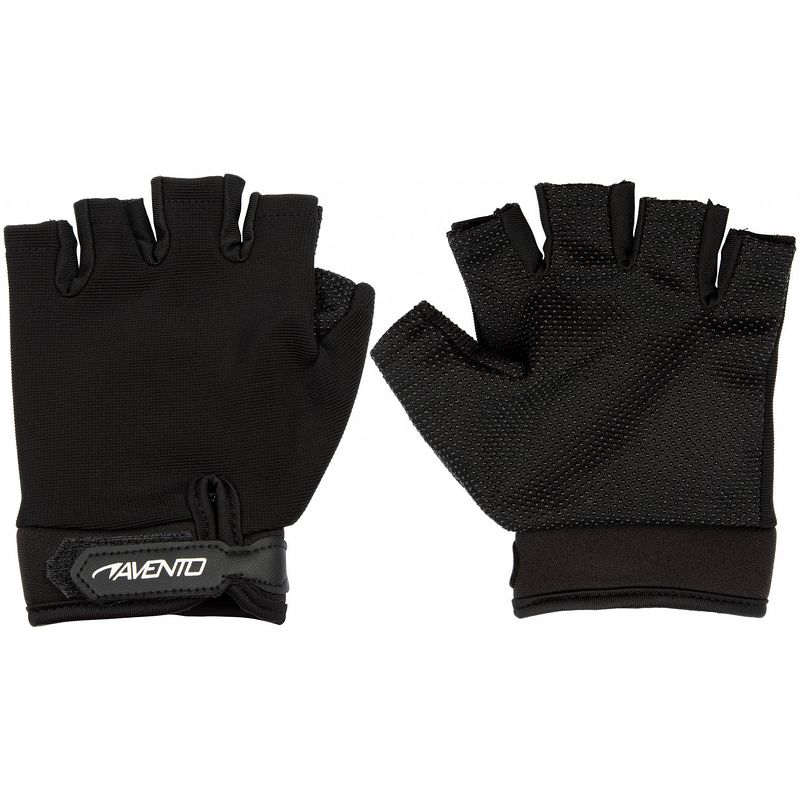 Foto van Avento fitness-handschoenen polyester/mesh zwart maat l-xl
