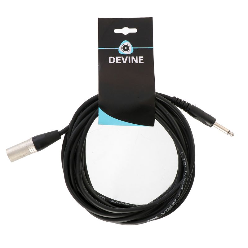 Foto van Devine va1015m kabel 6.35 mm jack mono - xlr male 1.5 m