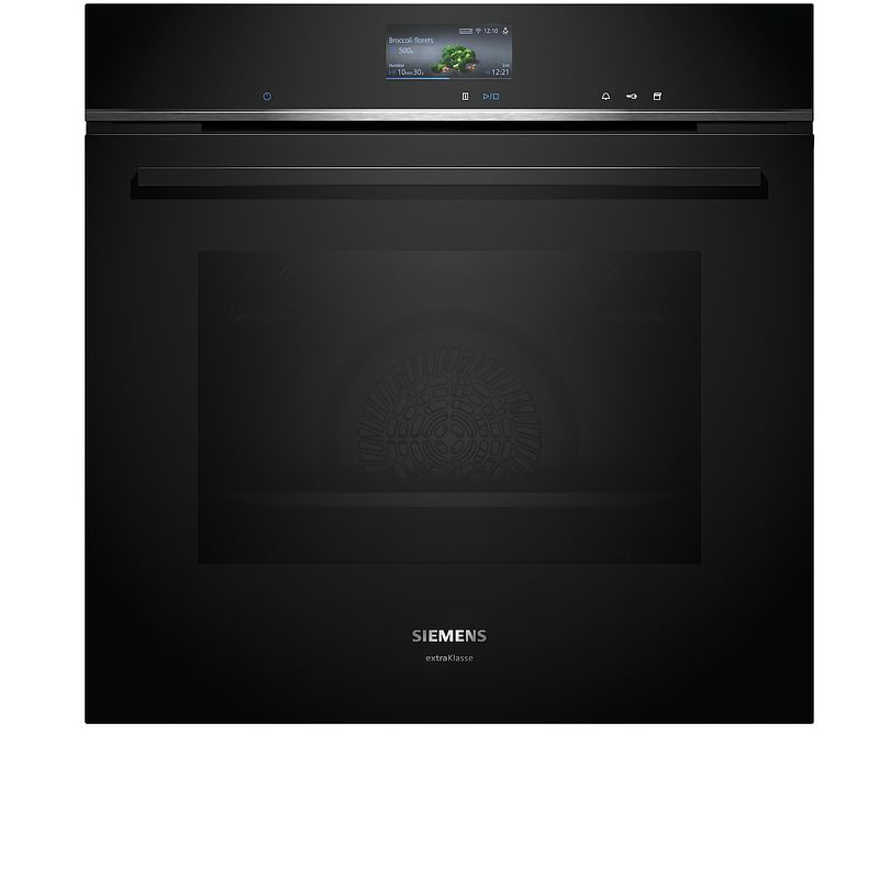 Foto van Siemens hs736gdb1 inbouw combi stoomoven zwart