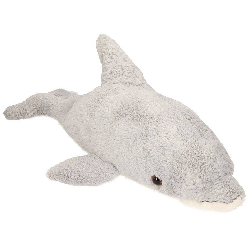 Foto van Pluche dolfijn knuffel 78 cm - knuffel zeedieren