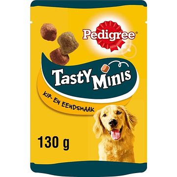 Foto van Pedigree tasty mini'ss hondensnacks kip & eend 130 g bij jumbo