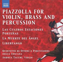 Foto van Piazzolla for violin, brass quintet and percussion - cd (0747313261178)