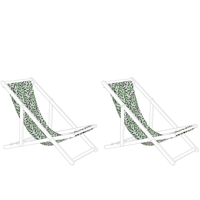 Foto van Beliani stoffbezug anzio/avellino - stoffen hoes voor stoel-groen-polyester