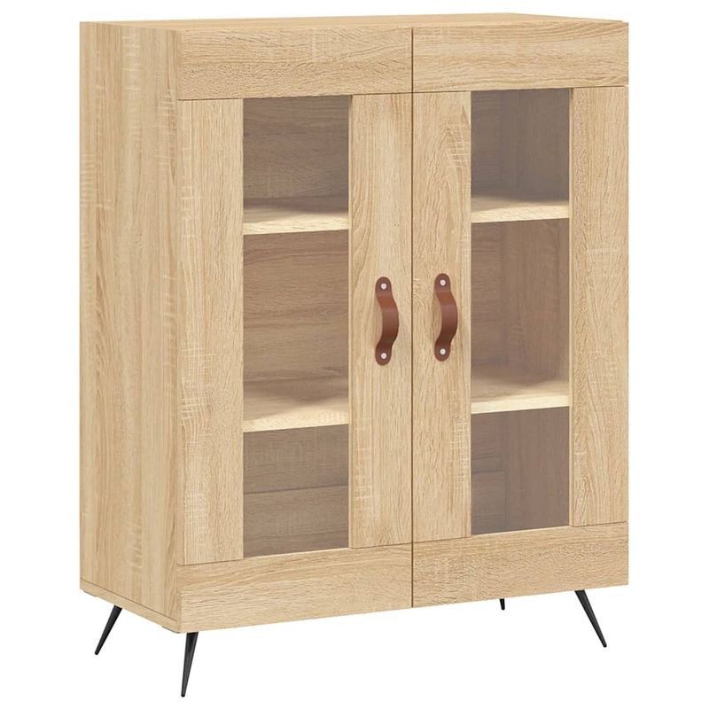 Foto van Vidaxl dressoir 69,5x34x90 cm bewerkt hout sonoma eikenkleurig