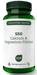 Foto van Aov 550 calcium & magnesium pidolaat vegacaps