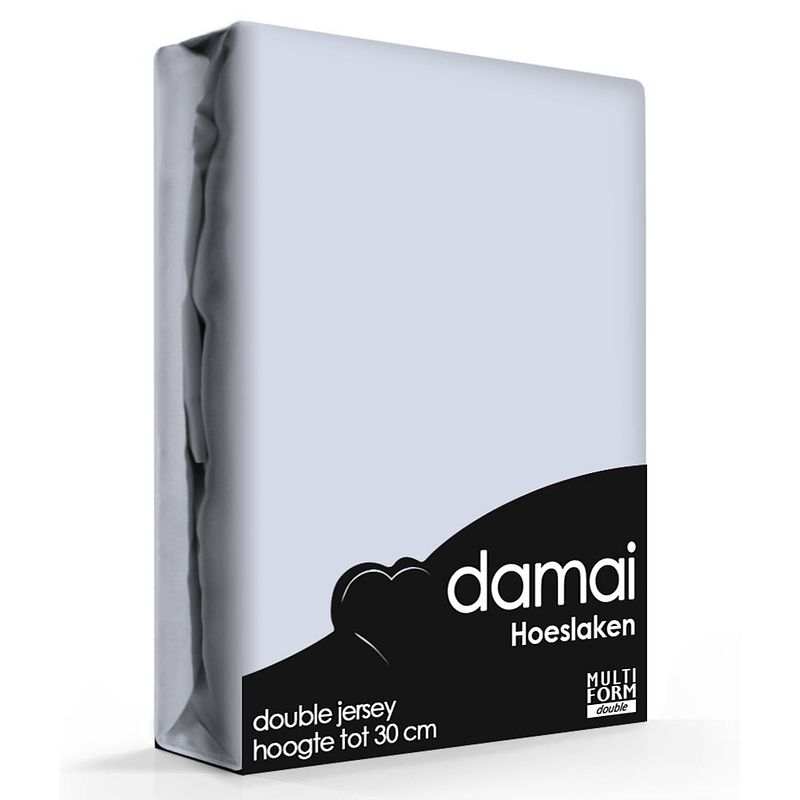 Foto van Damai multiform double jersey hoeslaken azure-180 x 220 cm xl