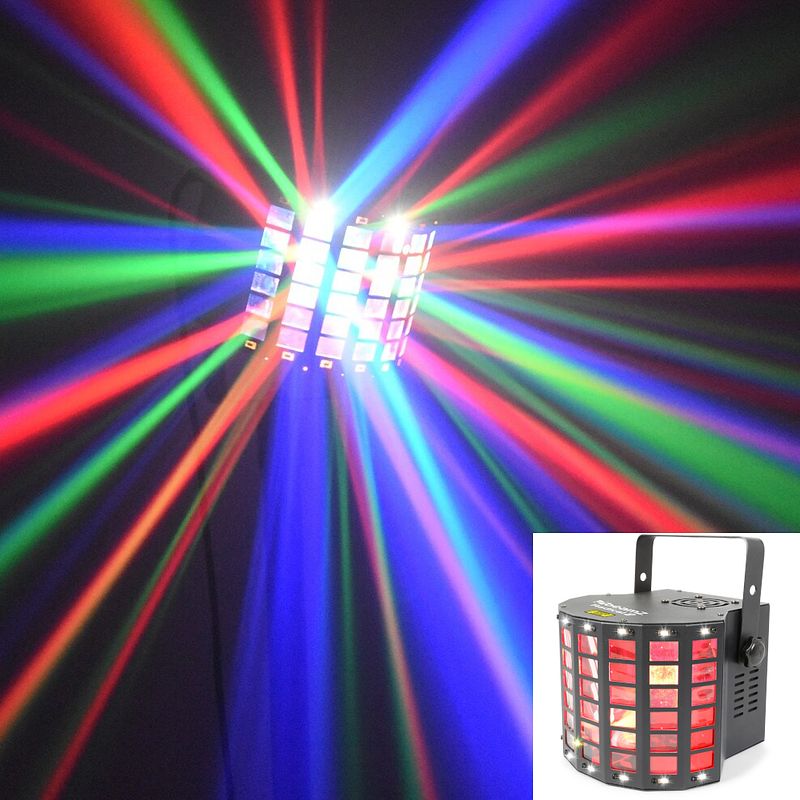 Foto van Beamz radical ii led derby met strobe en laser