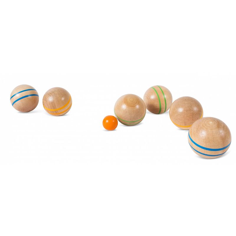 Foto van Bs toys jeu de boules hout 7-delig