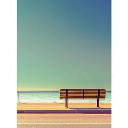 Foto van Wizard+genius bench and sea vlies fotobehang 192x260cm 4-banen