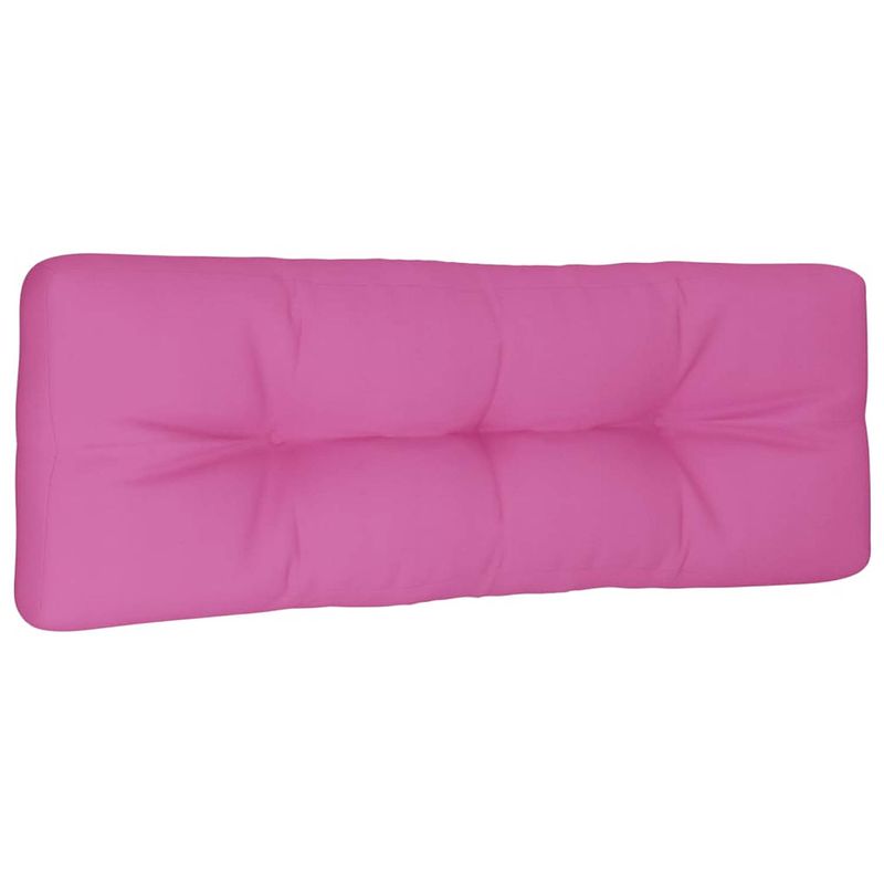 Foto van The living store palletkussen - polyester - 120x40x12cm - roze - waterafstotend