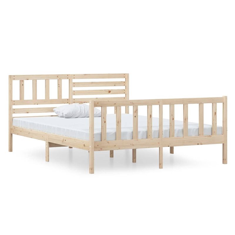 Foto van The living store bedframe grenenhout - - bedden - 120x190 cm - onbehandeld