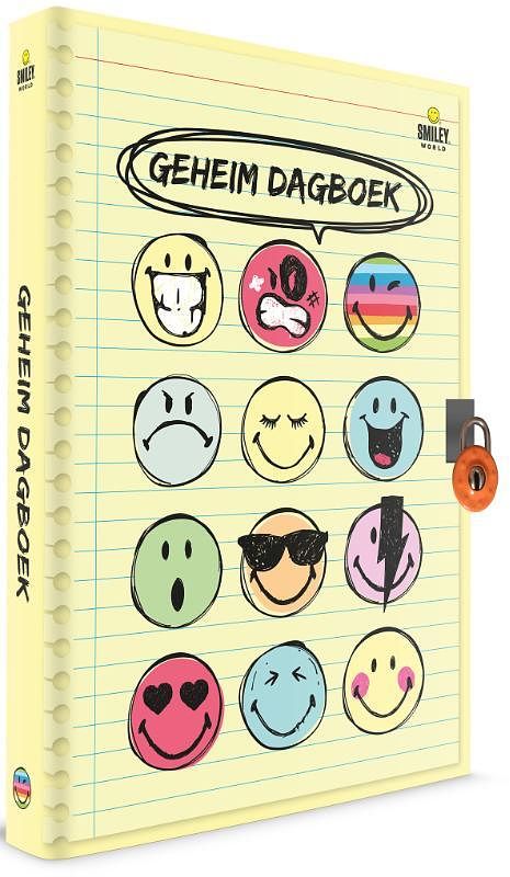 Foto van Geheim dagboek - smiley - hardcover (9789059249226)