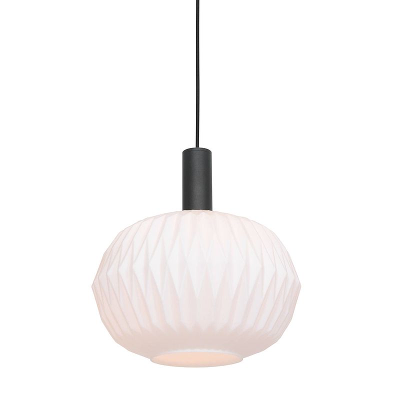 Foto van Moderne hanglamp - steinhauer - glas - modern - e27 - l: 30cm - voor binnen - woonkamer - eetkamer - wit