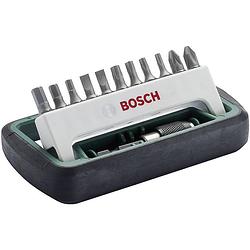 Foto van Bosch accessories 2608255995 bitset 12-delig plat, kruiskop phillips, kruiskop pozidriv, inbus, binnen-zesrond (tx)