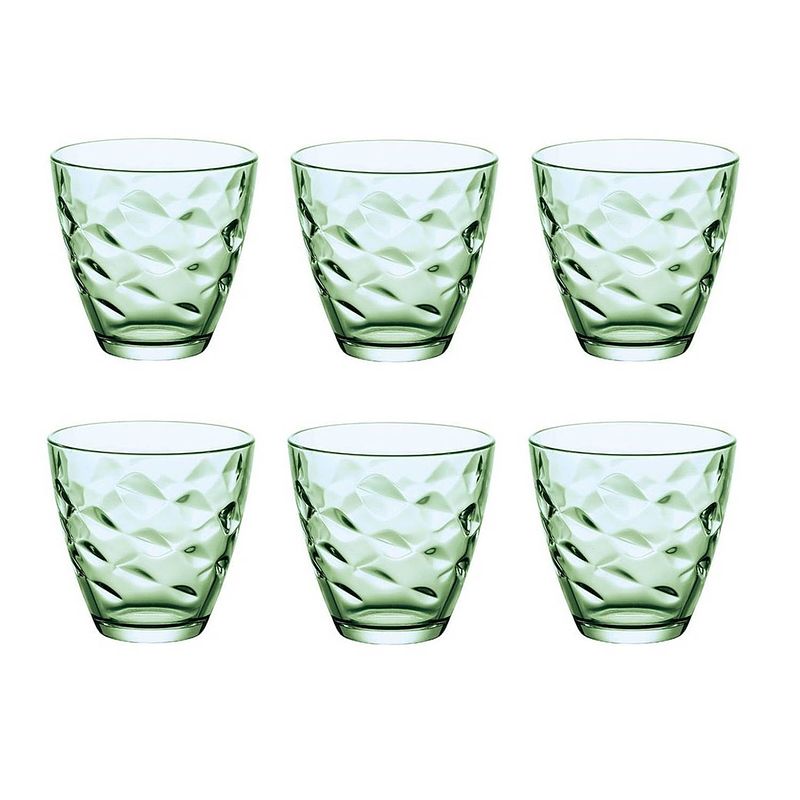 Foto van Glazenset bormioli rocco 6 stuks groen glas (26 cl)