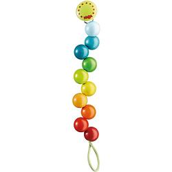 Foto van Haba houten fopspeenketting regenboogparels 22 cm