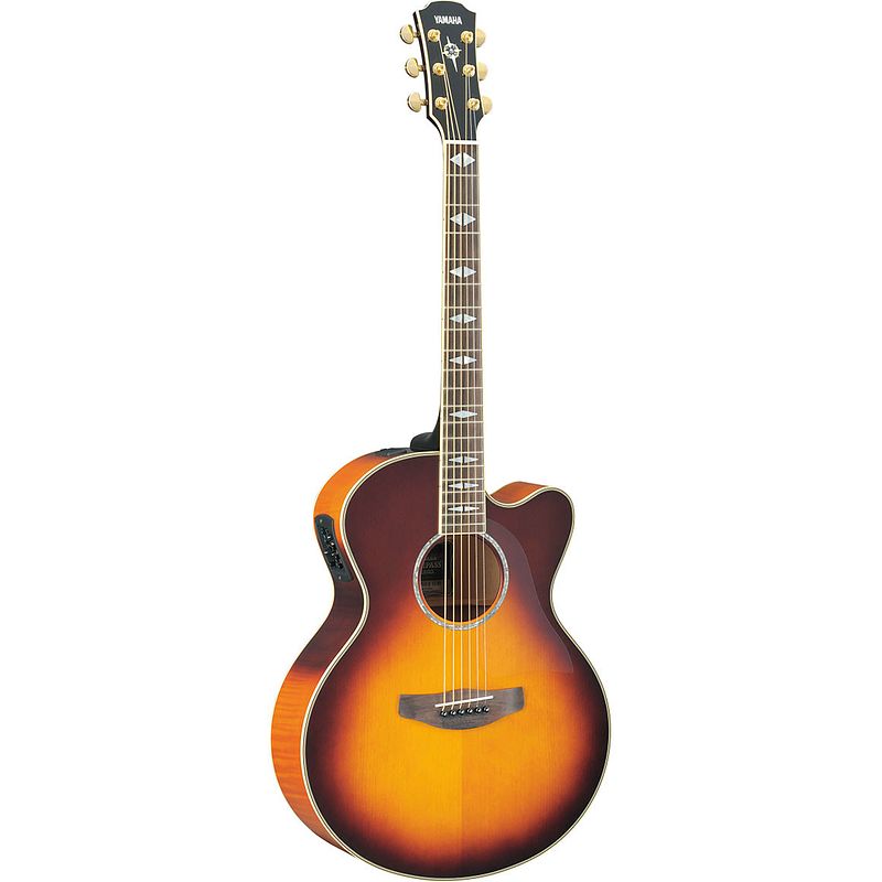 Foto van Yamaha cpx1000 brown sunburst elektrisch-akoestische gitaar