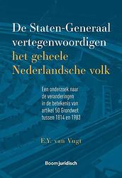 Foto van De staten-generaal vertegenwoordigen het geheele nederlandsche volk - e.y. van vugt - ebook (9789089745859)