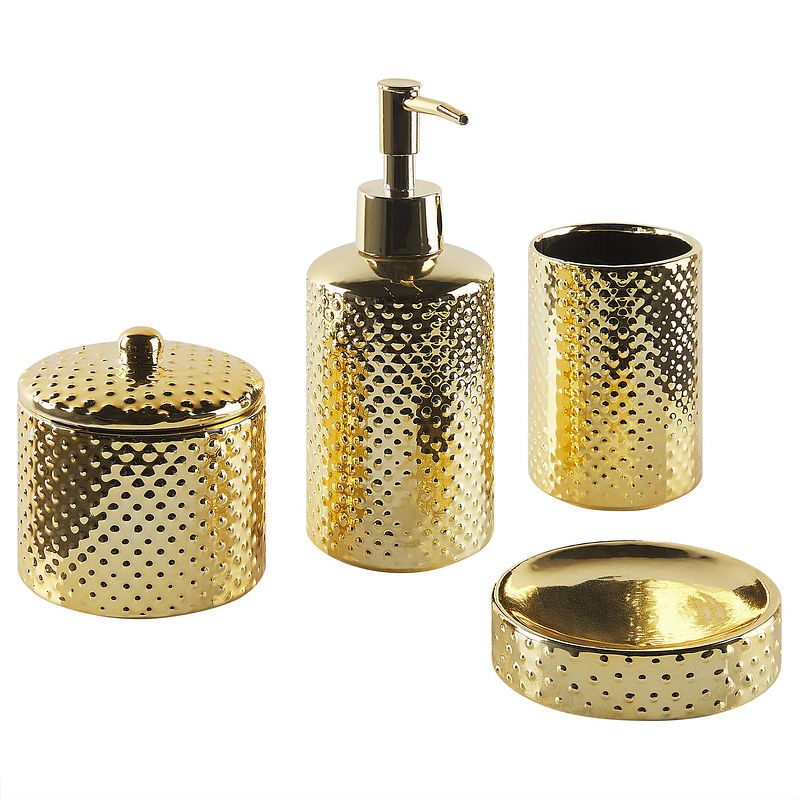 Foto van Beliani cumana - badkameraccessoire set-goud-dolomiet