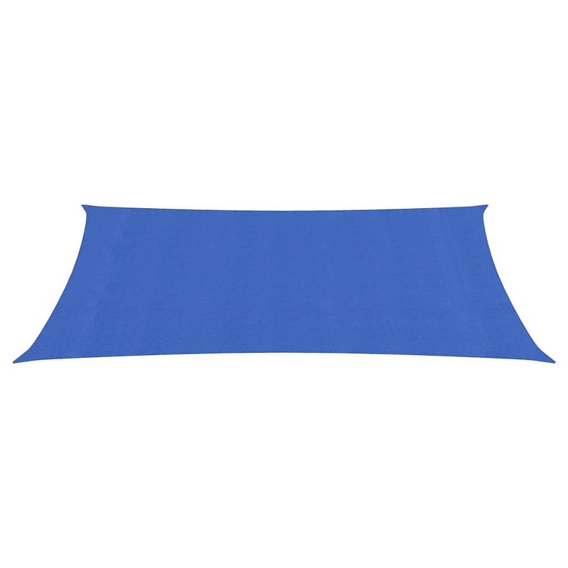 Foto van The living store schaduwdoek hdpe - 2x5m - blauw