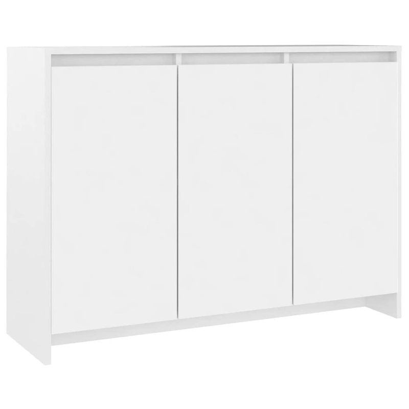 Foto van Vidaxl dressoir 102x33x75 cm spaanplaat wit