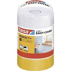 Foto van Tesa easy cover perfect+ 56593-00000-00 afdekfolie geel, transparant (l x b) 33 m x 550 mm 1 set(s)