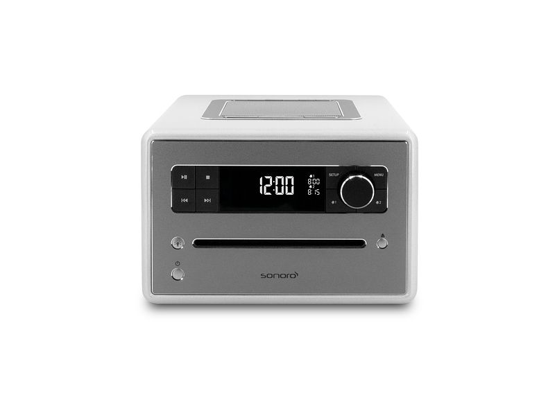 Foto van Sonoro qubo dab radio zilver