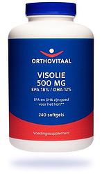 Foto van Orthovitaal visolie 500 mg epa 18%/dha 12% softgels