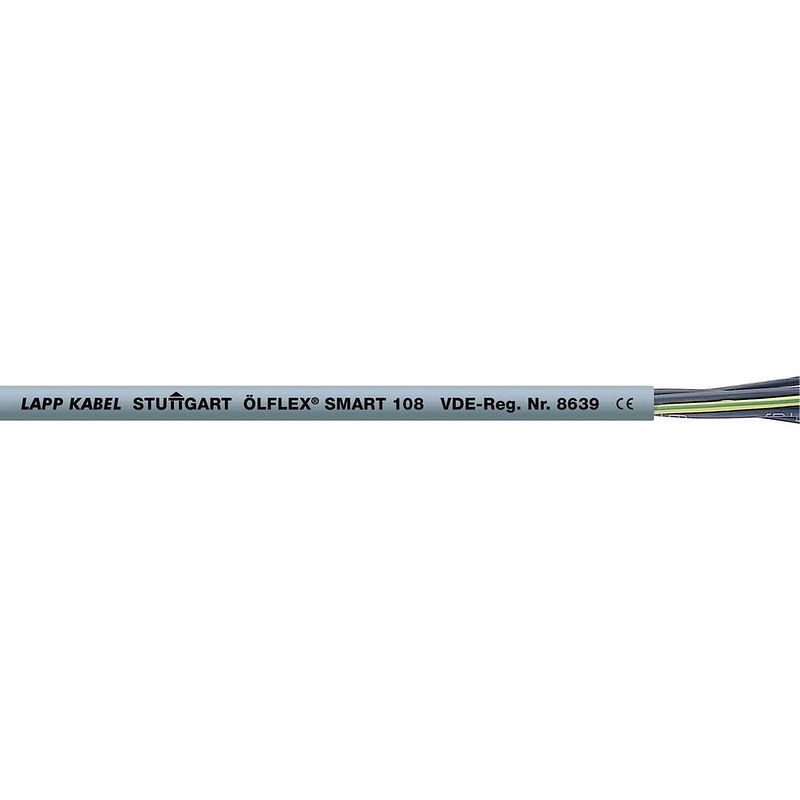 Foto van Lapp ölflex® smart 108 stuurstroomkabel 3 g 0.50 mm² grijs 10030099-1000 1000 m