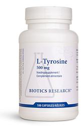 Foto van Biotics l-tyrosine 500mg capsules